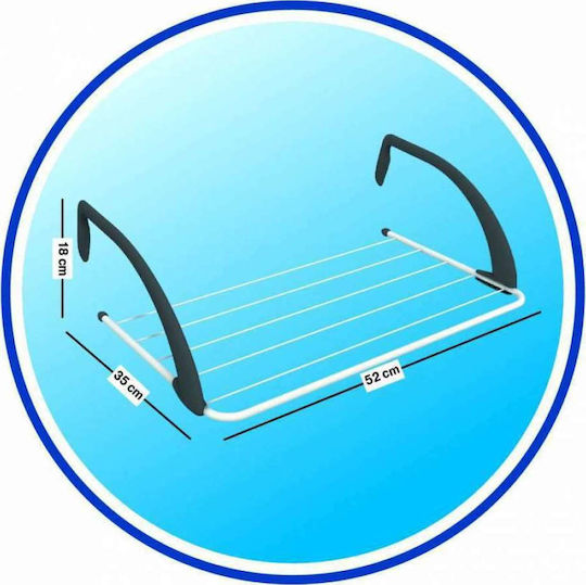 Vileda Express Hanging Clothes Drying Rack Aluminum with Hanging Length 3m