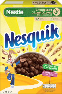 Nestle Зърнени храни Пшеница Nesquik Σοκολάτας Пълнозърнесто смилано 375гр 1бр