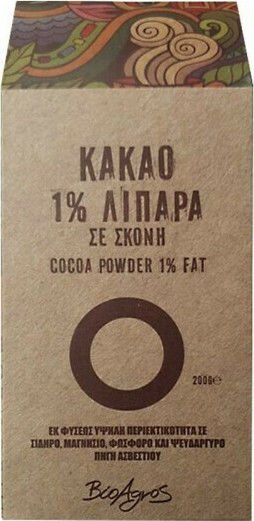 Βιο Αγρός Bio Κακάο σε Σκόνη 200gr