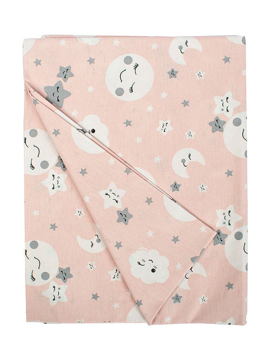 Dimcol Baby Bettlaken Smile Koralle 120x160cm