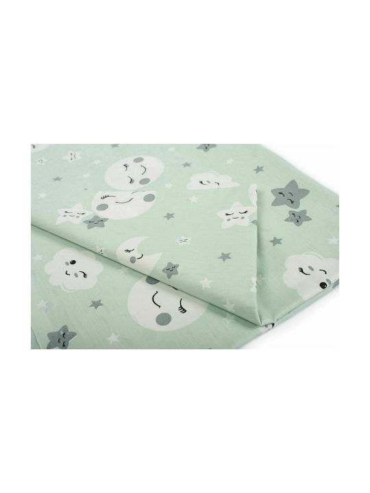 Dimcol Smile Baby Sheet Cradle Cotton Green 80x110cm 1914413708008081