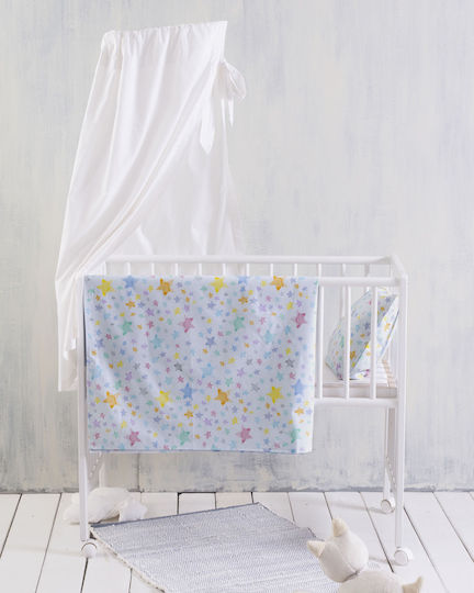 Rythmos Glow Baby Sheets Set Crib Cotton Multicolored 120x160cm 3pcs