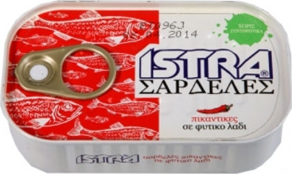 Istra Sardines Πικάντικες Φυτικό Λάδι 125gr