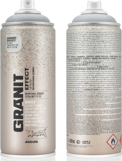 Montana Cans Σπρέι Βαφής Granite Effect με Ματ Εφέ Light Grey 400ml
