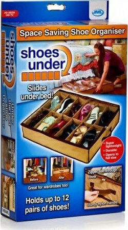 Fabric Shoe Storage Case in Beige Colour 57x66x13cm