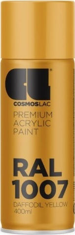 Cosmos Lac Spray Paint Classic Acrylic Daffodil Yellow RAL 1007 400ml