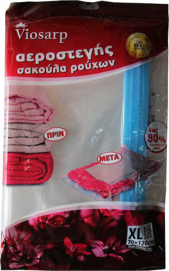 Viosarp Plastic Storage Bag For Clothes Airtight and with Vacuum 120x70cm 1pcs