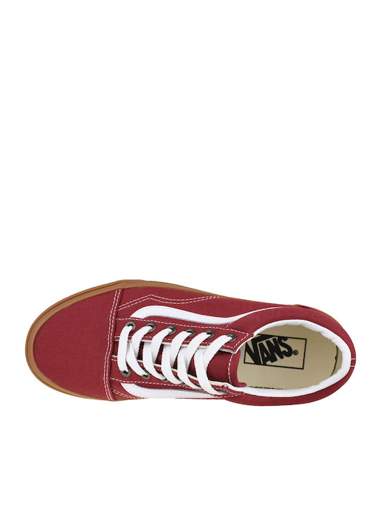 Old Skool Wohnung Sneakers Rot