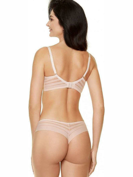 Gorteks Luna/S Damen Zeichenfolge mit Spitze Beige