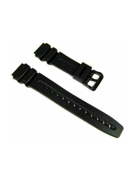 Casio Rubber Strap Black 19mm