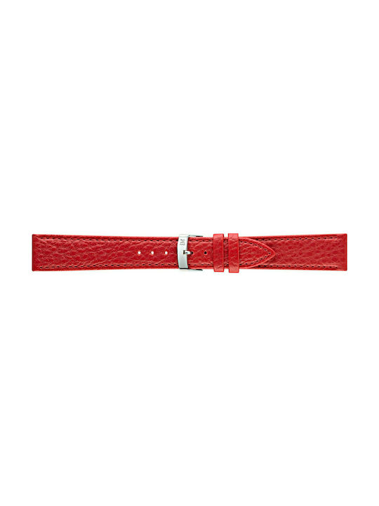 Morellato Duster Leather Strap Red 18mm