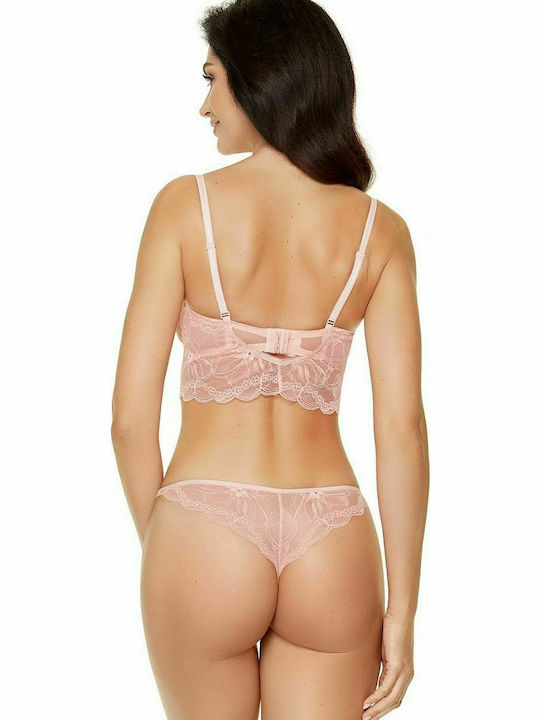 Gorteks Charlize PG1 Triangle Push Up Triangle Bra Pink