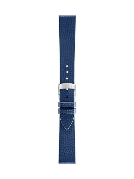 Morellato Zante Leather Strap Blue 20mm