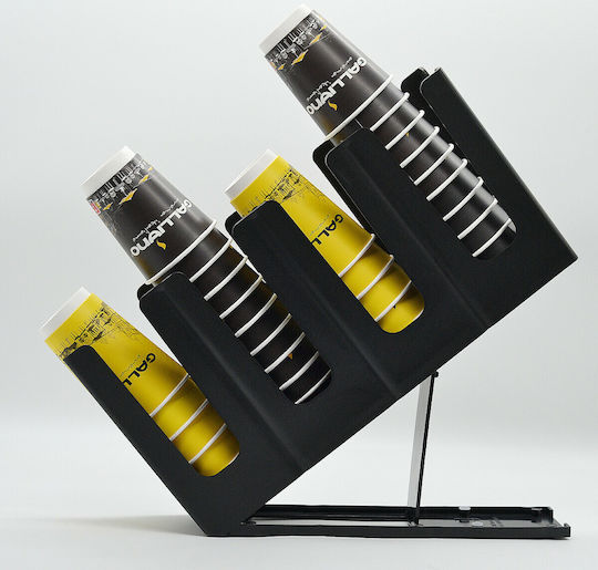 GTSA Plastic Cups / Lids Dispenser with 4 Compartments