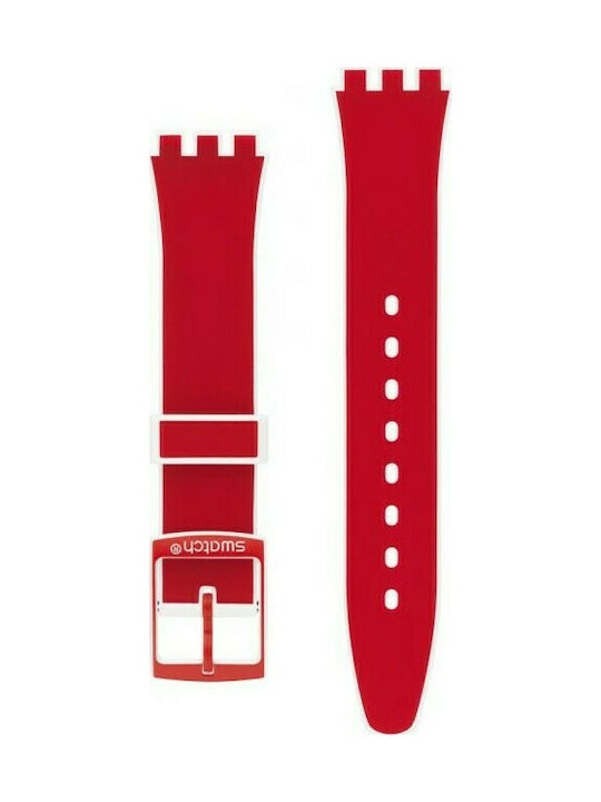 Swatch Original Gent Rubber Strap Red 17mm