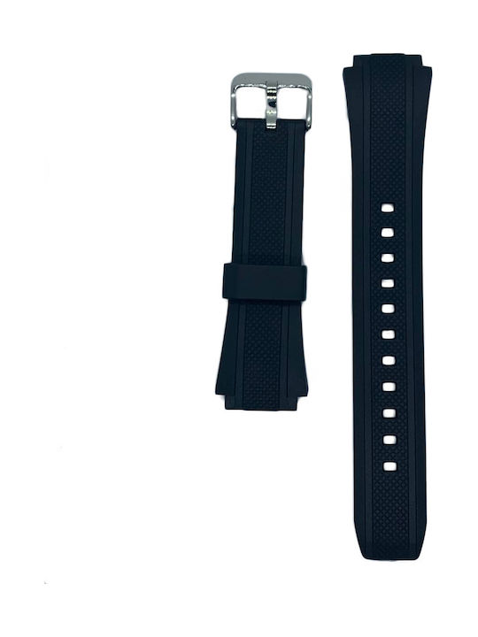 Casio Edifice Καουτσούκ Λουράκι Μαύρο 20mm