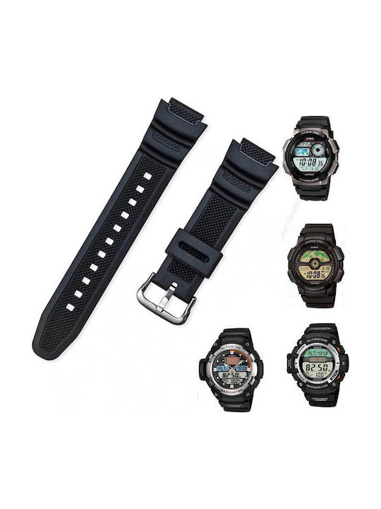 Casio Rubber Strap Black 18mm Casio Rubber Strap Black 18mm