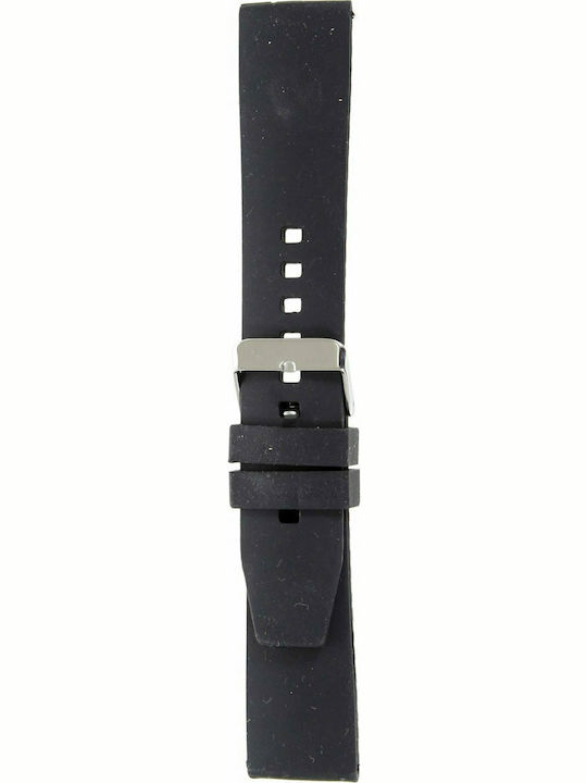Tzevelion S05 Καουτσούκ Λουράκι Μαύρο 20mm