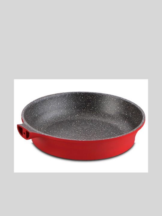 Royalty Line Cookware Set of Aluminum with Stone Coating Burgundy 14pcs