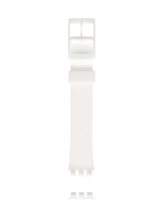 Swatch Hora Blanca Каучукова каишка Бял 12мм