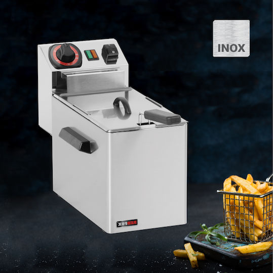 RM Gastro Ηλεκτρική Φριτέζα 2.1kW Χωρητικότητας 5lt 18x42x30cm