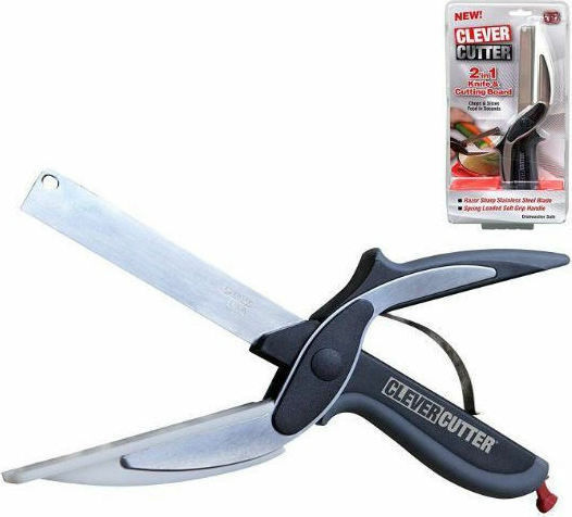 Salatschere aus Edelstahl Schwarz