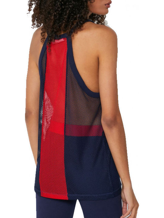 Bobbi Women's Athletic Blouse Sleeveless Navy Blue