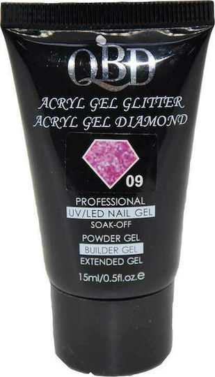 QBD Acrygel Νυχιών Glitter 09 Diamond 09 15ml