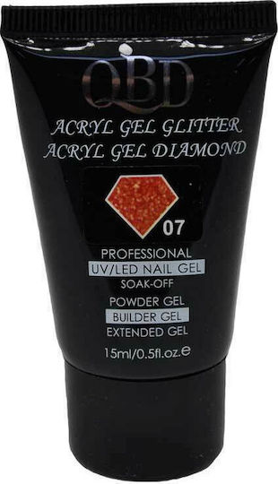 QBD Nail Acrygel Glitter 07 Colorful 15ml