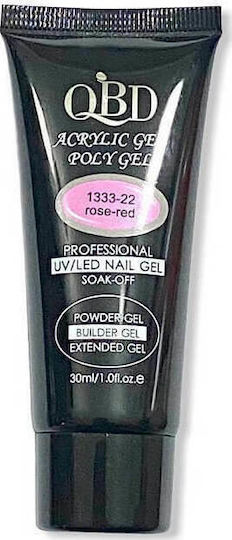 QBD Acrygel Νυχιών Rose-Red Rose-Red 30ml