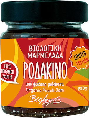 Βιο Αγρός Organic Jam Peach Sugar Free 320gr