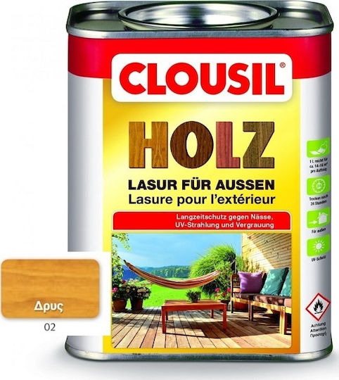 Clou Clousil Holz Impregnation Varnish Solvent Based 02 Oak 2.5lt