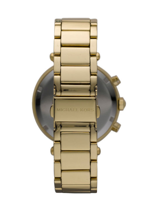 Michael Kors Parker Women's Watch Chronograph with Gold Metal Bracelet
