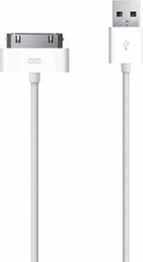 Regular USB to 30-Pin Cable Λευκό 1m