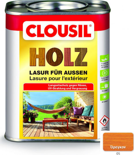 Clou Clousil Holz Impregnation Varnish Solvent Based 05 Oregon 2.5lt