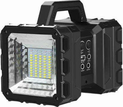 Factory Solares Beleuchtungssystem JD-998 mit Blitzlicht, 1 Lampe und Ladegerät USB