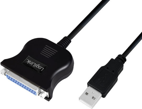 LogiLink Καλώδιο USB 2.0 σε RS232 25-pin female 1.5m