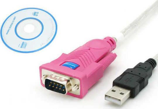 Powertech Cable USB-A to RS232 9-pin male 1.5m (CAB-U045) 1pcs