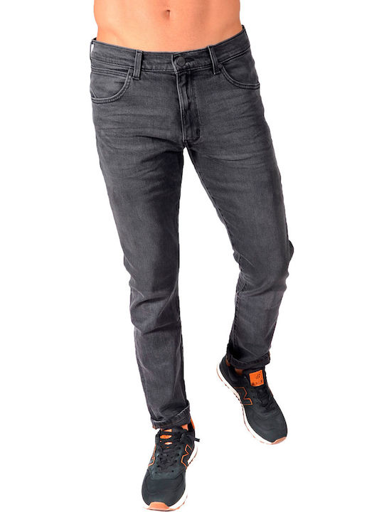 Larston Men's Jeans Pants Elastic with Slim Tapered Fit Gray