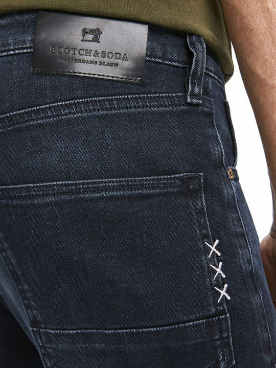 Ralston Ανδρικό Παντελόνι Τζιν με Slim Εφαρμογή Navy Μπλε