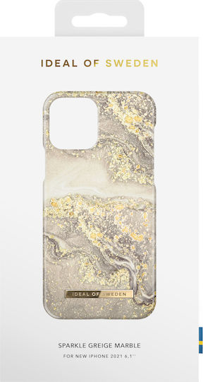 iDeal Of Sweden Fashion Back Cover Πλαστικό Sparkle Greige Marble (iPhone 13 Pro)
