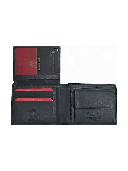 8806 Piele Portofel bărbați cu RFID Negru