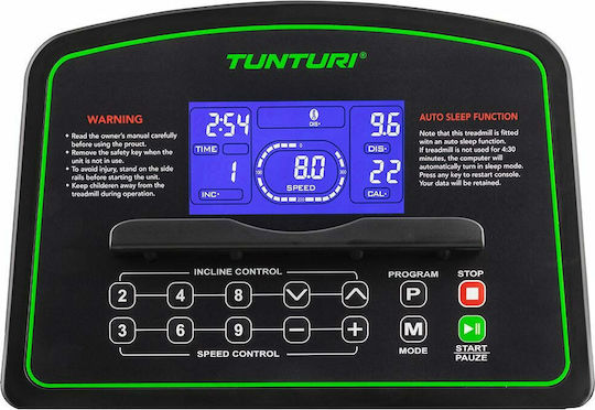 Tunturi Cardio Fit T40 1.5hp Bandă De Alergat Electrică Pliabilă Pentru Utilizator Până La 100kg