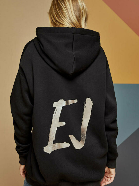 Edward Jeans Tinky Women's Hooded Sweatshirt Black