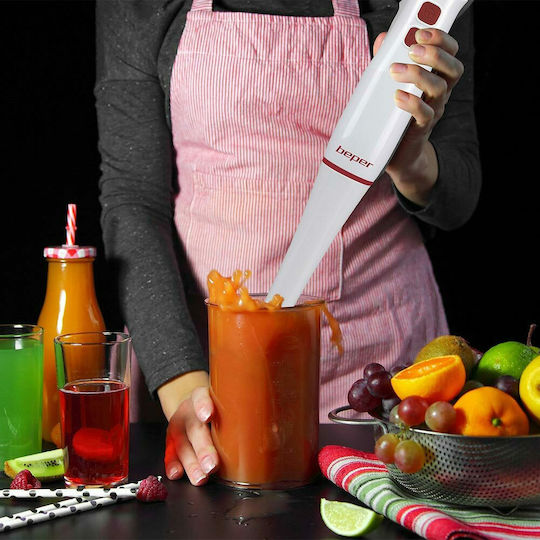 Beper Blender De Mână Cu Tijă Din Plastic 400W Alb