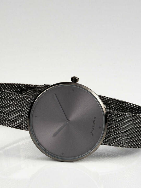Jacques Lemans Design Collection Damen Uhr mit Gray Metallarmband