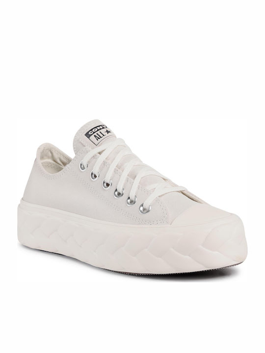 Converse Chuck Taylor All Star Lift Cable Flatforms Adidași Bej