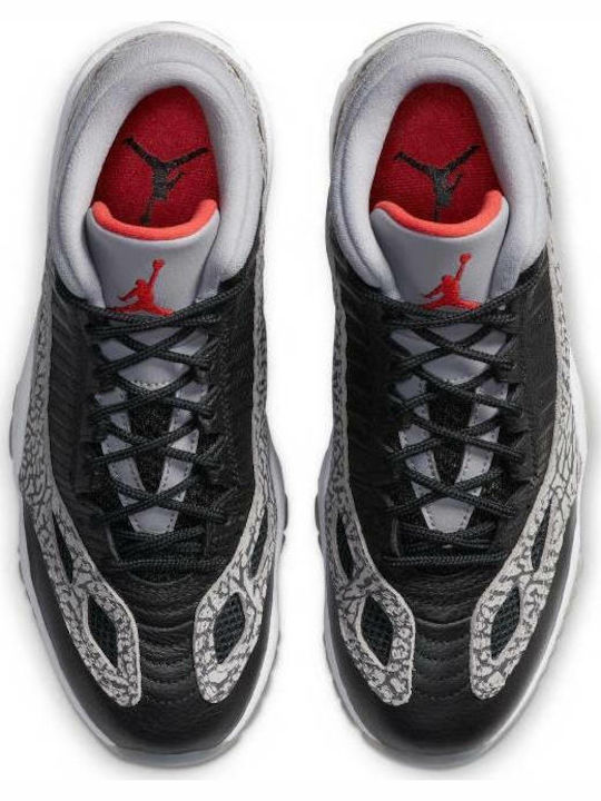 Air  11 Retro Low IE Herren Sneakers Black / Fire Red / Cement Grey / White