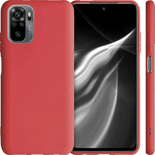 Hurtel Soft Flexible Rubber Back Cover Silicon Roșu (Redmi Note 10 Pro)