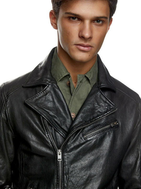 Duran Leather Jacket Black